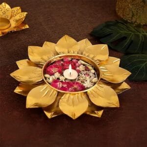 Handcrafted Round Shape Tea Light Candles Holder Bowl