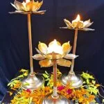 Long Lotus Shape Tea Light Candle Holder