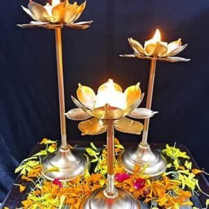 Long Lotus Shape Tea Light Candle Holder