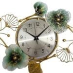 Zen IMPEX Iron Hanging Wall Clock Perfect Modern Design with Heavy Metal Body, Multicolor (37 X 20 Inch) Green