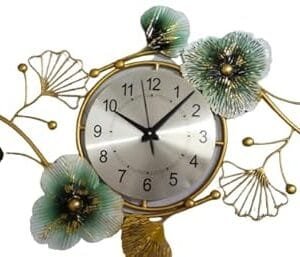 Zen IMPEX Iron Hanging Wall Clock Perfect Modern Design with Heavy Metal Body, Multicolor (37 X 20 Inch) Green
