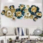 ZEN IMPEX Modern Handcrafted luxury Metal Wall Decor Perfect for Living Room//Drawing Room//Hotel // Restaurant // (Size : 52 X 22 INCH) (Colour : Multi)