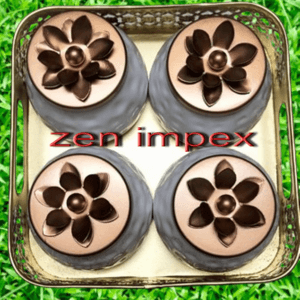 ZEN IMPEX Home Decorative Multipurpose Dry Fruit/Chocolates/Mouth Freshener/Sweet Box Set | 4 Serving container with golden BASKET