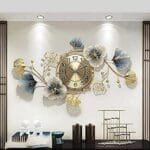 ZEN IMPEX Premium Iron Hanging Wall Clock Perfect Modern Design with Heavy Metal Body, Multicolor (36 X 18 Inch)