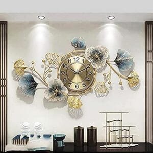 ZEN IMPEX Premium Iron Hanging Wall Clock Perfect Modern Design with Heavy Metal Body, Multicolor (36 X 18 Inch)