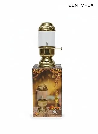 Premium Brass Akhand Jyoth with Glass Chimney for Diwali Pooja - Image 5