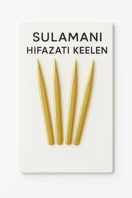 ZEN IMPEX premium Sulemani Hifazati Keelen (Ghar Ki Bandish) Golden 4.5 inch - Image 2