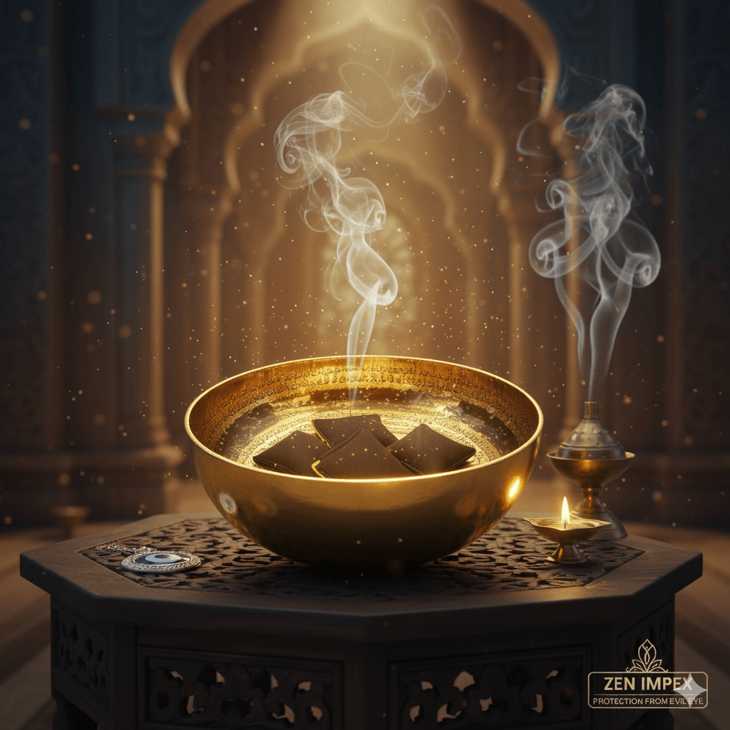 ZEN IMPEX Islamic Brass Bowl barkati/karamati Pyali Written Surah Yaseen Shareef for Every Disease/Sickness/illnes with taweezs/All Fever/Headache etc - Image 3